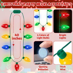 Blowata 9-bulb necklace lit for eye-catching holiday celebrations