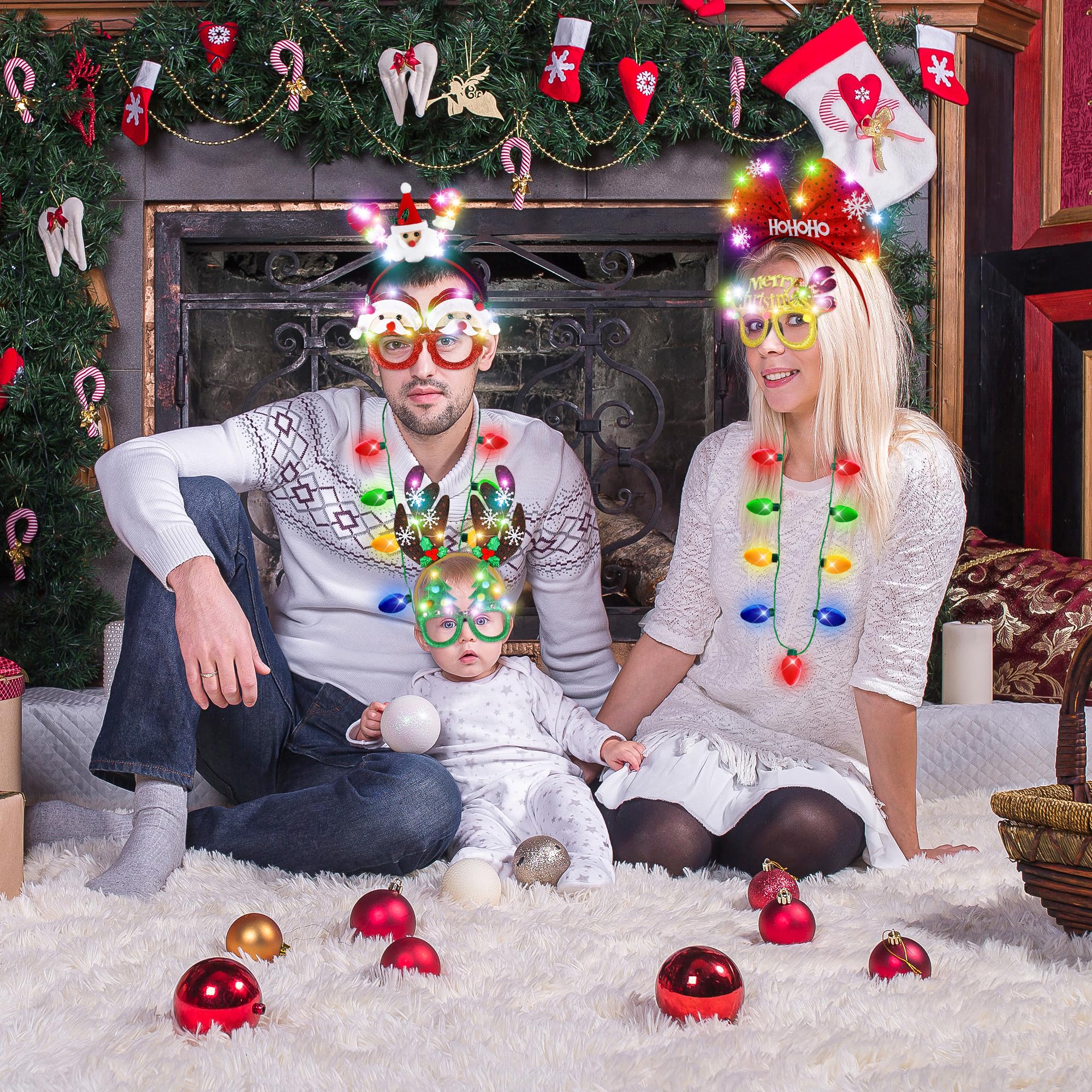 Blowata elf-hat headband lights up playful holidays.