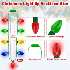 Blowata necklace with 3D bulbs lights up celebrations.