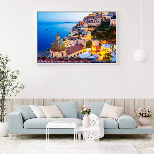 Blppldyci Dreamy Positano puzzle pieces spread inviting mindful concentration