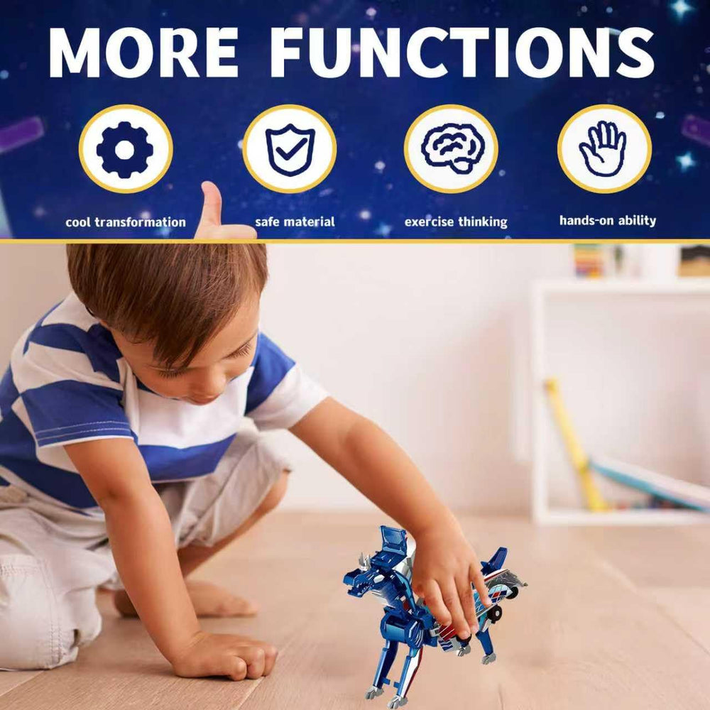 Blue Dragon imaginative play scene encourages storytelling and problem-solving.