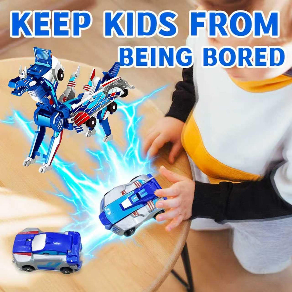 Blue Dragon magnetic transforming cars enable easy, engaging conversions.