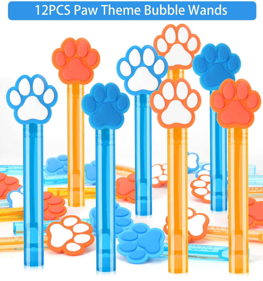 Blue Hydrangea paw keychains for keepsake party favors.