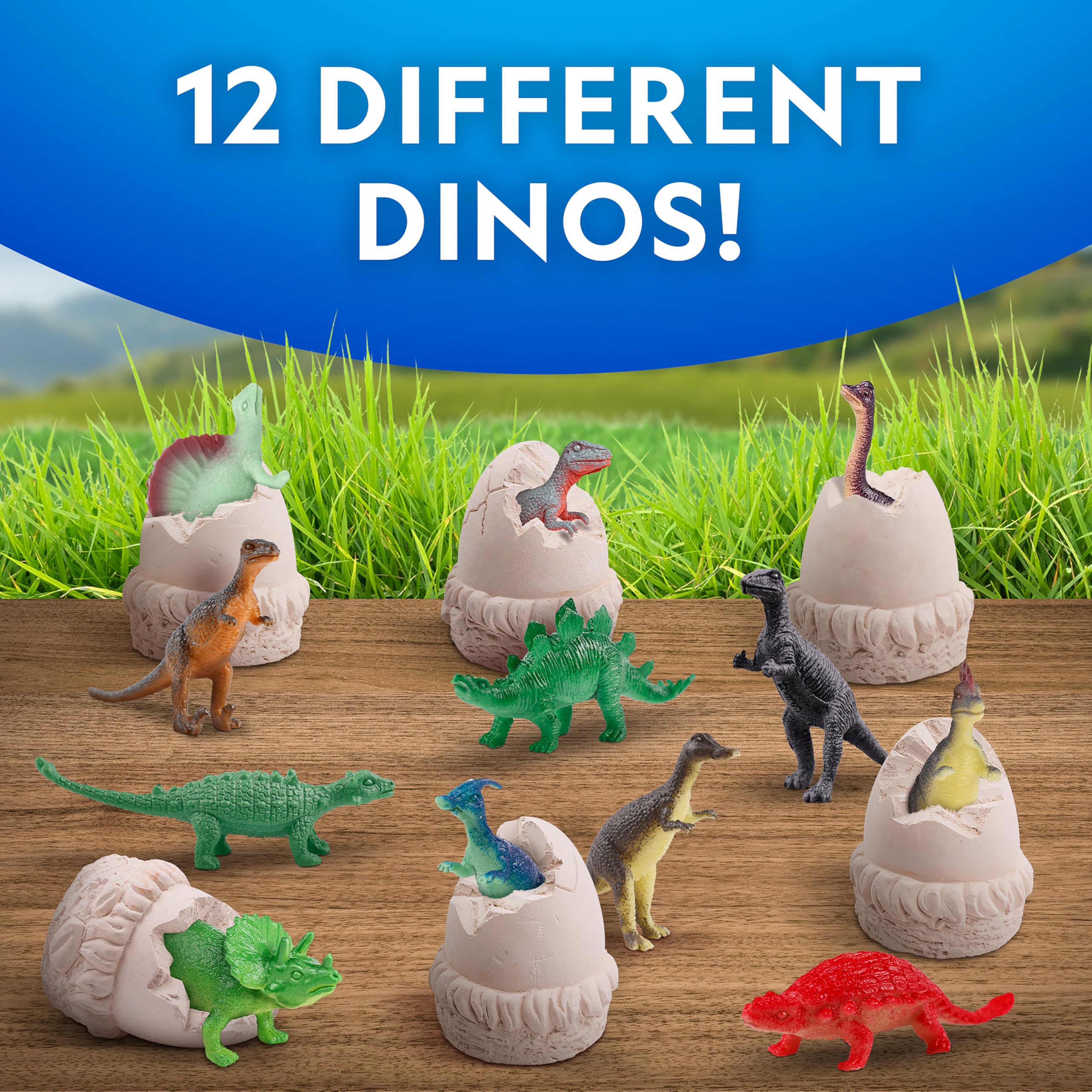 Blue Marble Dinosaur Dig Kit: twelve eggs ready for group exploration