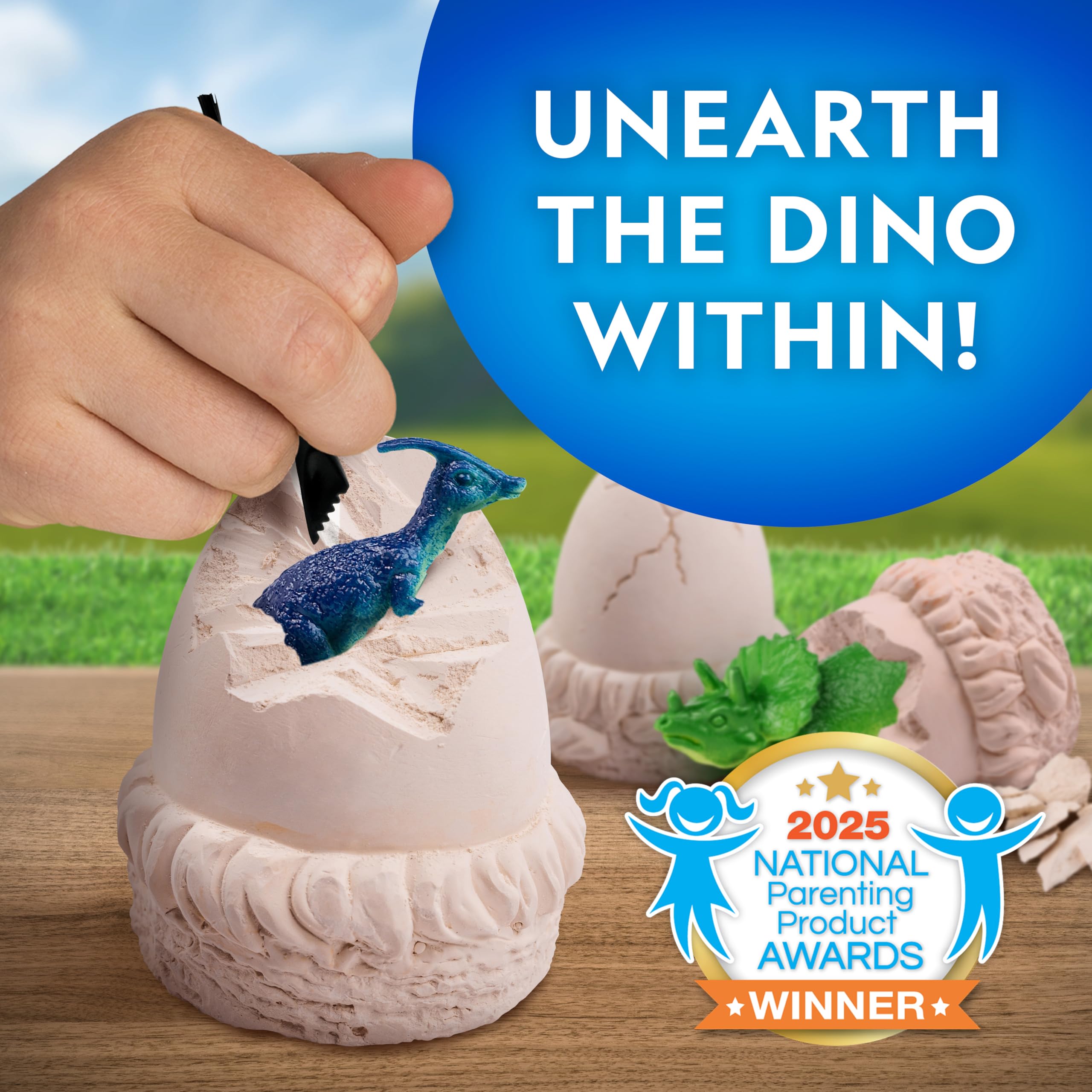 Blue Marble Dinosaur Dig Kit: excavation tools for careful fossil uncoveries
