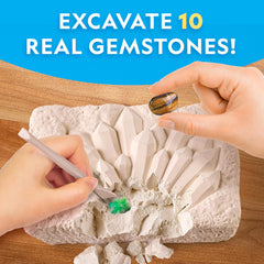 Blue Marble kit with excavation tools demonstrates hands-on digging for curious explorers.