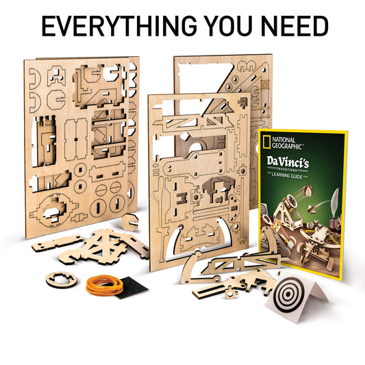 Blue Marble NatGeo Da Vinci bombard parts laid out for planning.