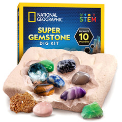 Blue Marble National Geographic Gemstone Dig Kit hero image showing exploration-ready excitement.