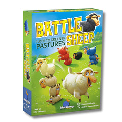Blue Orange Battle Sheep game board with modular hex tiles for varied maps