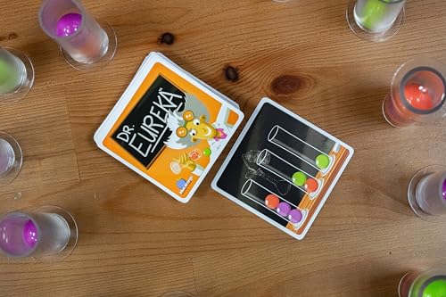 Blue Orange Dr. Eureka players racing to complete a formula builds dexterity