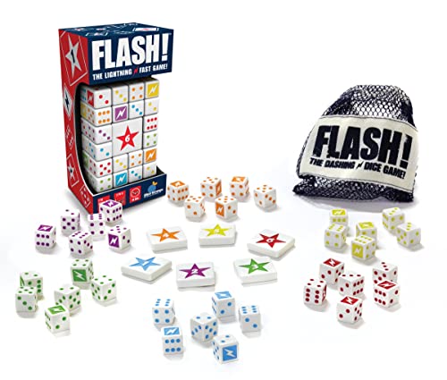 Blue Orange Flash! players roll dice in a rapid-challenge round