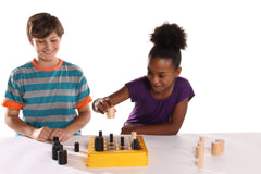 Gobblet displayed on a coffee table for display and play.