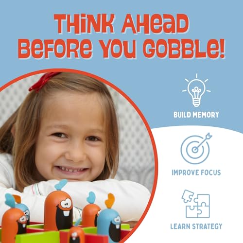 Blue Orange Gobblet Gobblers hands-on play showing durable plastic pieces.