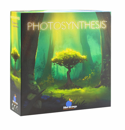 Blue Orange Photosynthesis forest scene on the board highlighting evolving strategy.