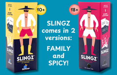 Blue Orange Slingz compact design fits small tables and travels well.