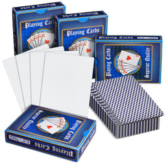 Blue Panda blank cards 3x4 with checkered diamond back for DIY projects