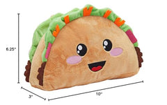 Blue Panda Taco Pillow appeals to all ages for whimsy and warmth