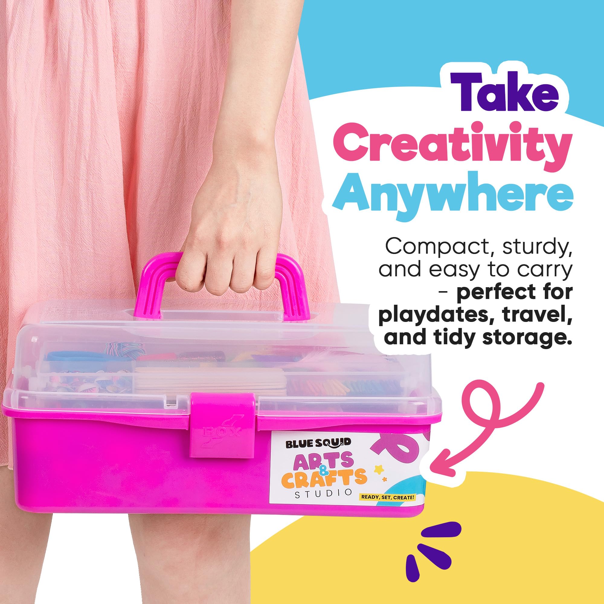 Blue Squid Craft Supplies over 2800 pieces for versatile project ideas