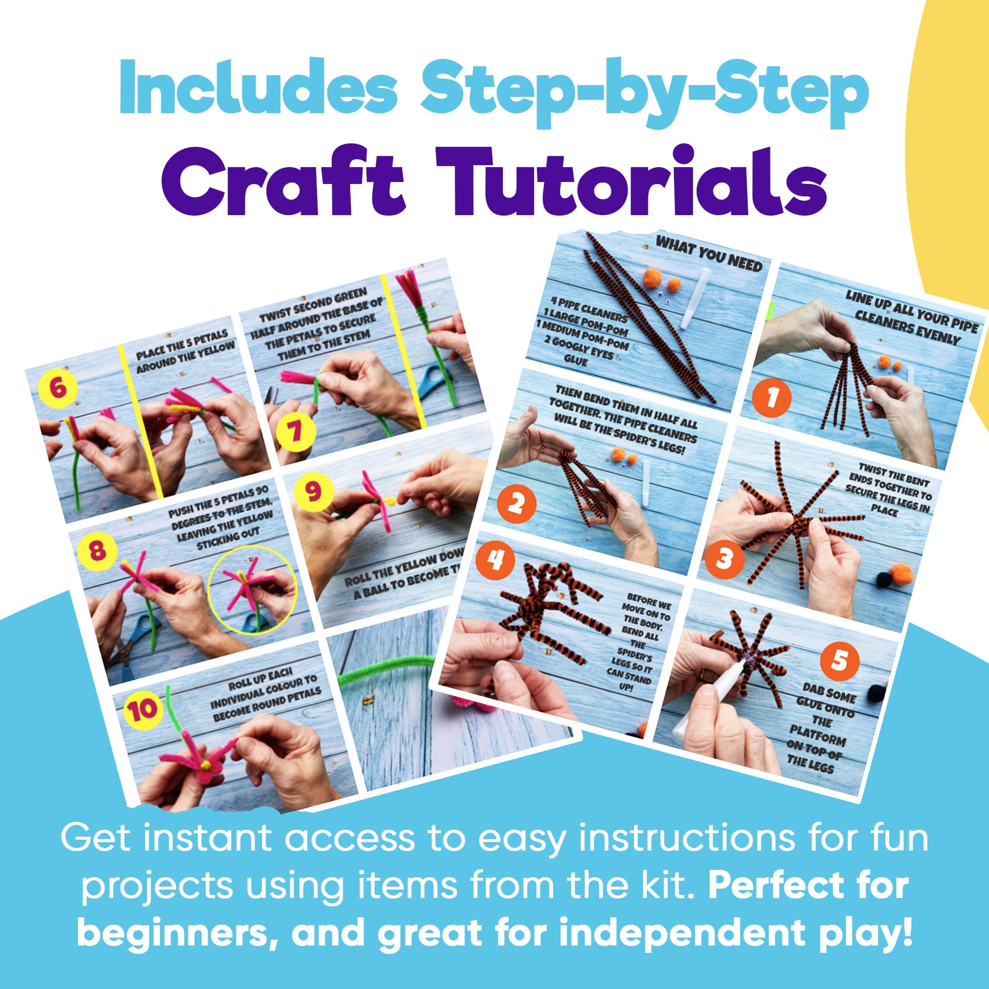 Blue Squid feathers and stickers inspire unique kid creations