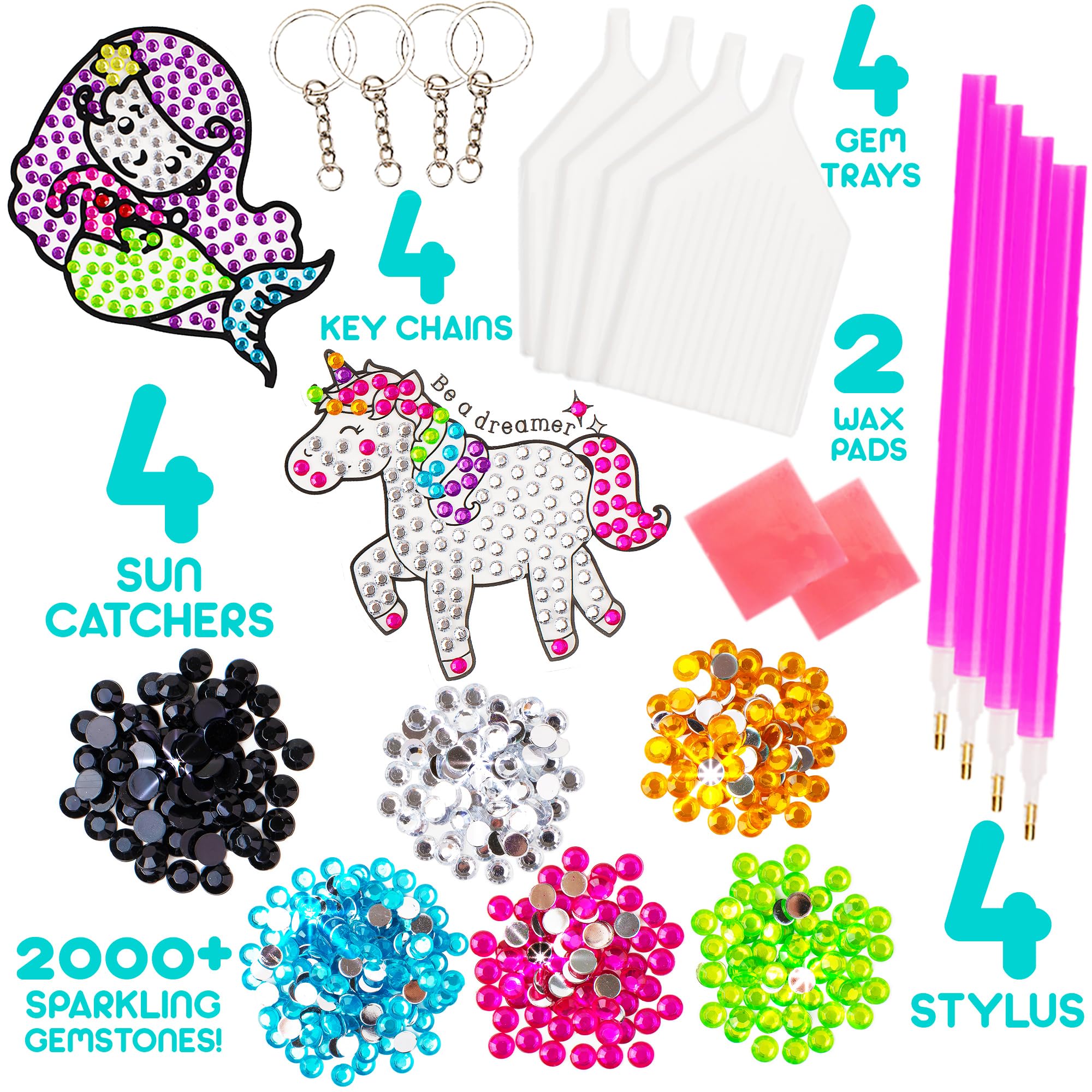Blue Squid DIY keychains and suncatchers kit for personalized accessories.