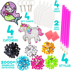 Blue Squid DIY keychains and suncatchers kit for personalized accessories.