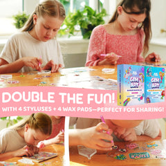 Blue Squid kit includes over 1500 gems, stickers, suncatchers, and accessories.