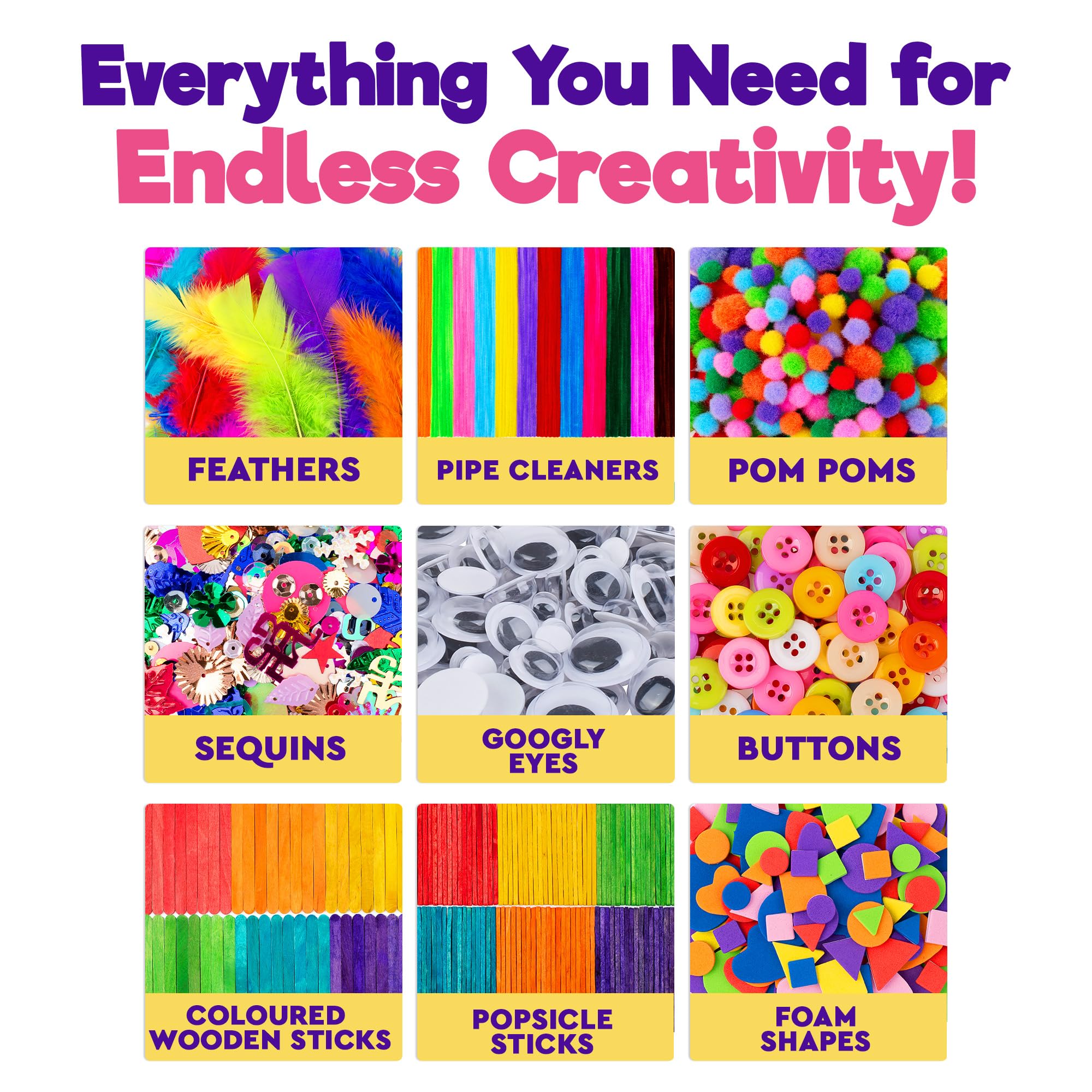 Blue Squid pompoms and sequins spark colorful projects and fine motor fun
