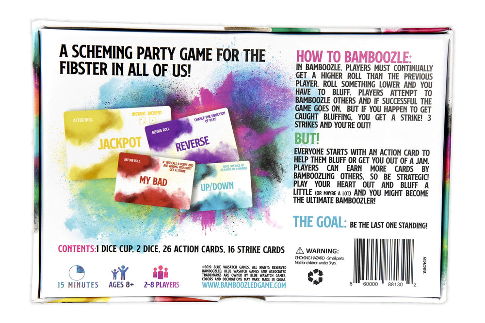 Blue Wasatch Games Bamboozled a perfect gift for celebrations.