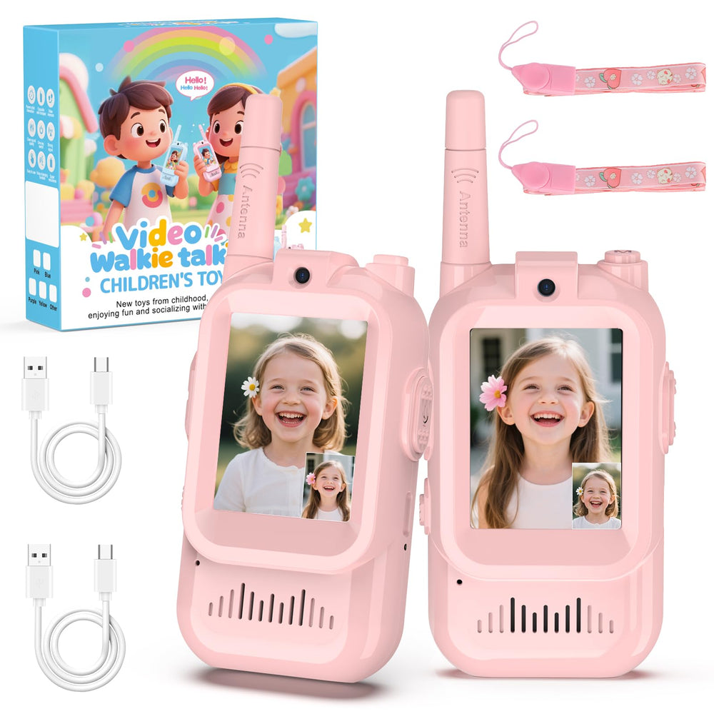 BlueFire Kids Walkie Talkies with Video front display for real-time play.