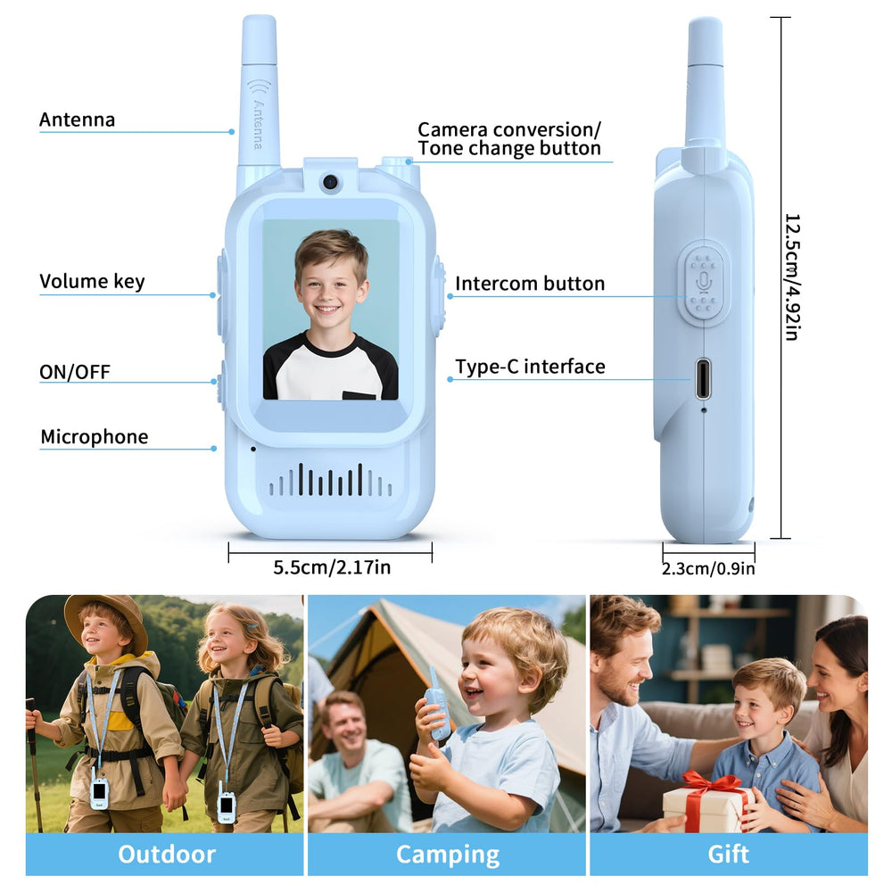 BlueFire long-range connectivity lets kids chat across rooms or yards for shared moments.