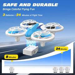 BlueFire mini drone maintains altitude for stable practice flights
