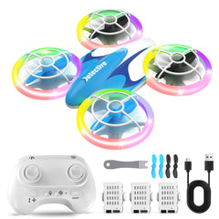 BlueFire mini drone with LED light show for engaging indoor and outdoor play