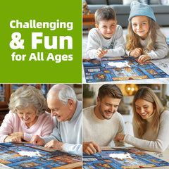 Blueforest 500-piece puzzle offers a difficult challenge for adults seeking focus.