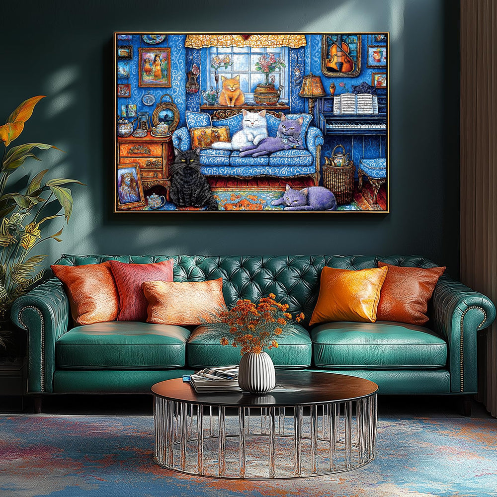 Blueforest 500-piece puzzle with eight shapes adds playful challenge and engagement.