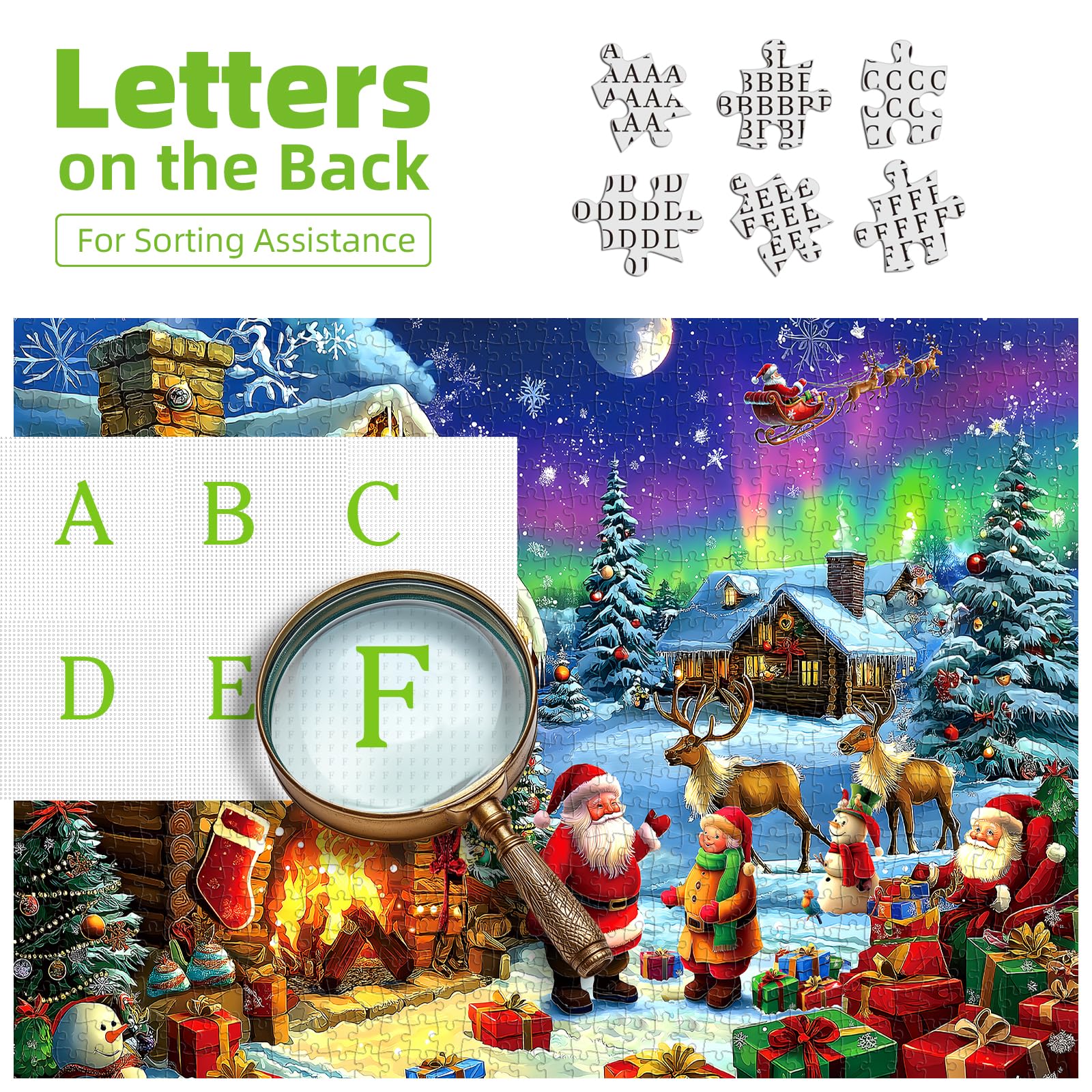 Blueforest adults and families enjoy a relaxed holiday puzzle night