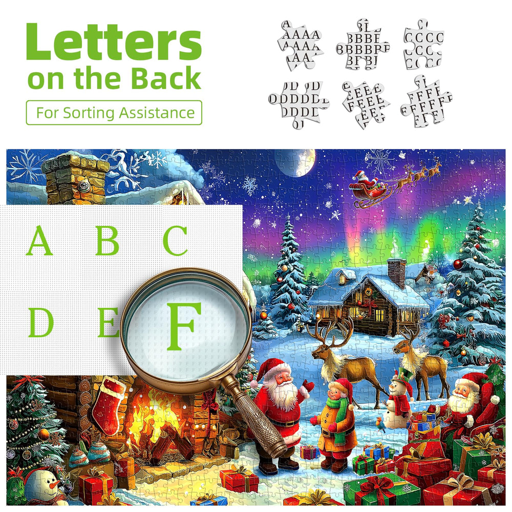 Blueforest adults and families enjoy a relaxed holiday puzzle night