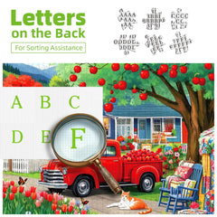 Blueforest 1000 piece puzzle reveals blooming flowers for relaxing play.