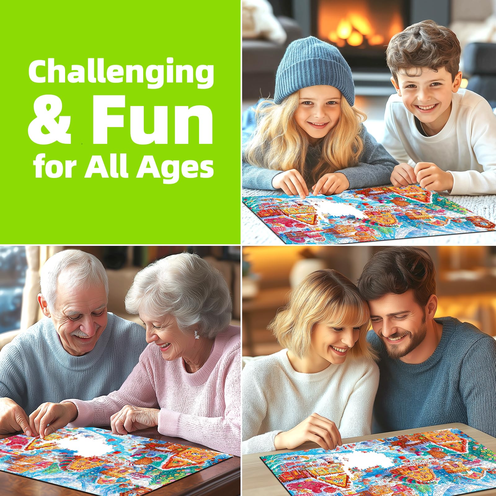 Blueforest gift-ready puzzle suited for Christmas and other celebrations.