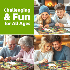 Blueforest dust-free cardboard puzzle for clean, comfortable puzzling