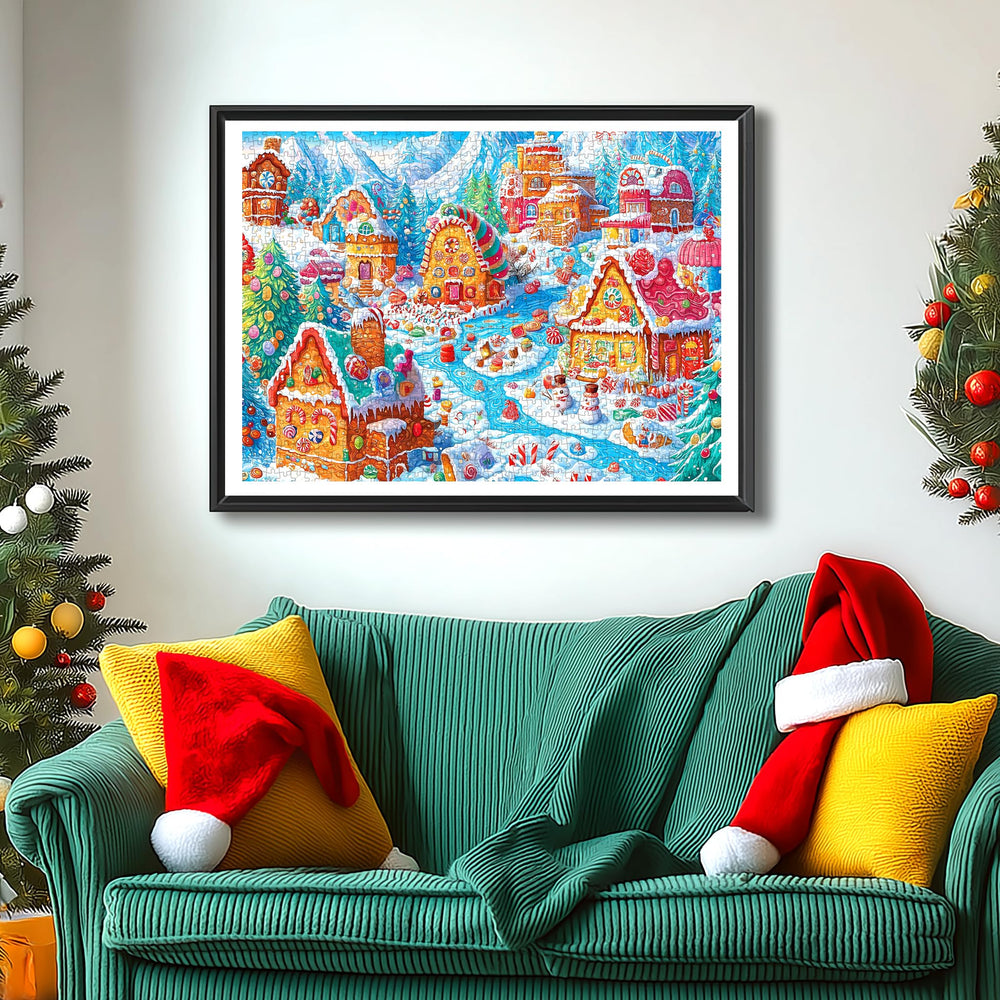 Blueforest 1000-piece puzzle pieces are easy to handle for smooth building.