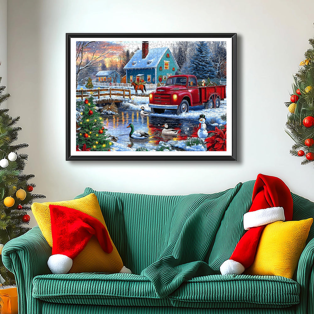 Blueforest Festive decorations puzzle sparks holiday warmth and family time