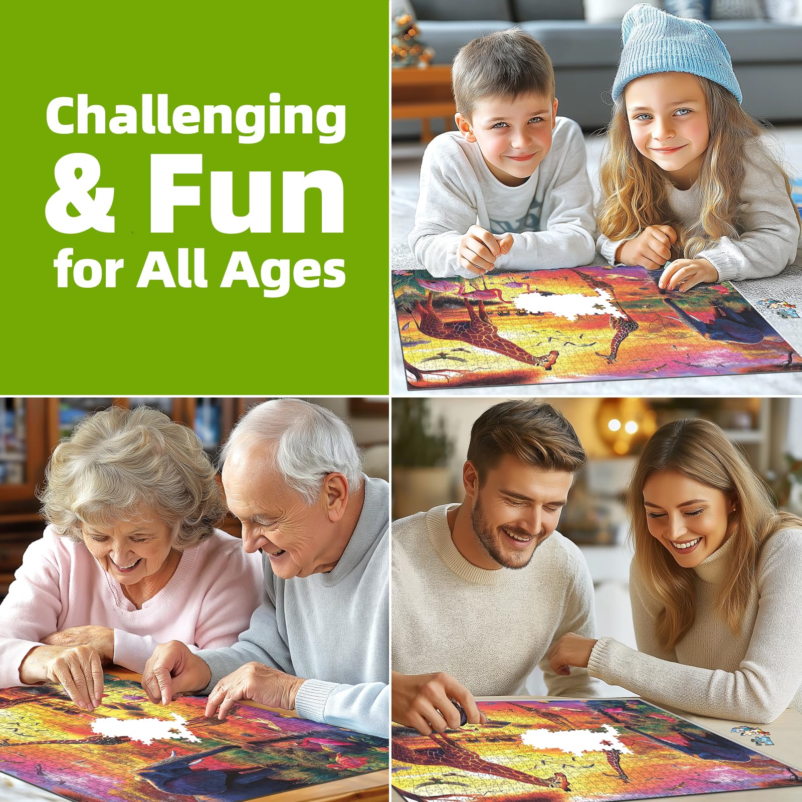 Blueforest finished puzzle display, ready to brighten your home decor.