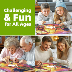 Blueforest finished puzzle display, ready to brighten your home decor.