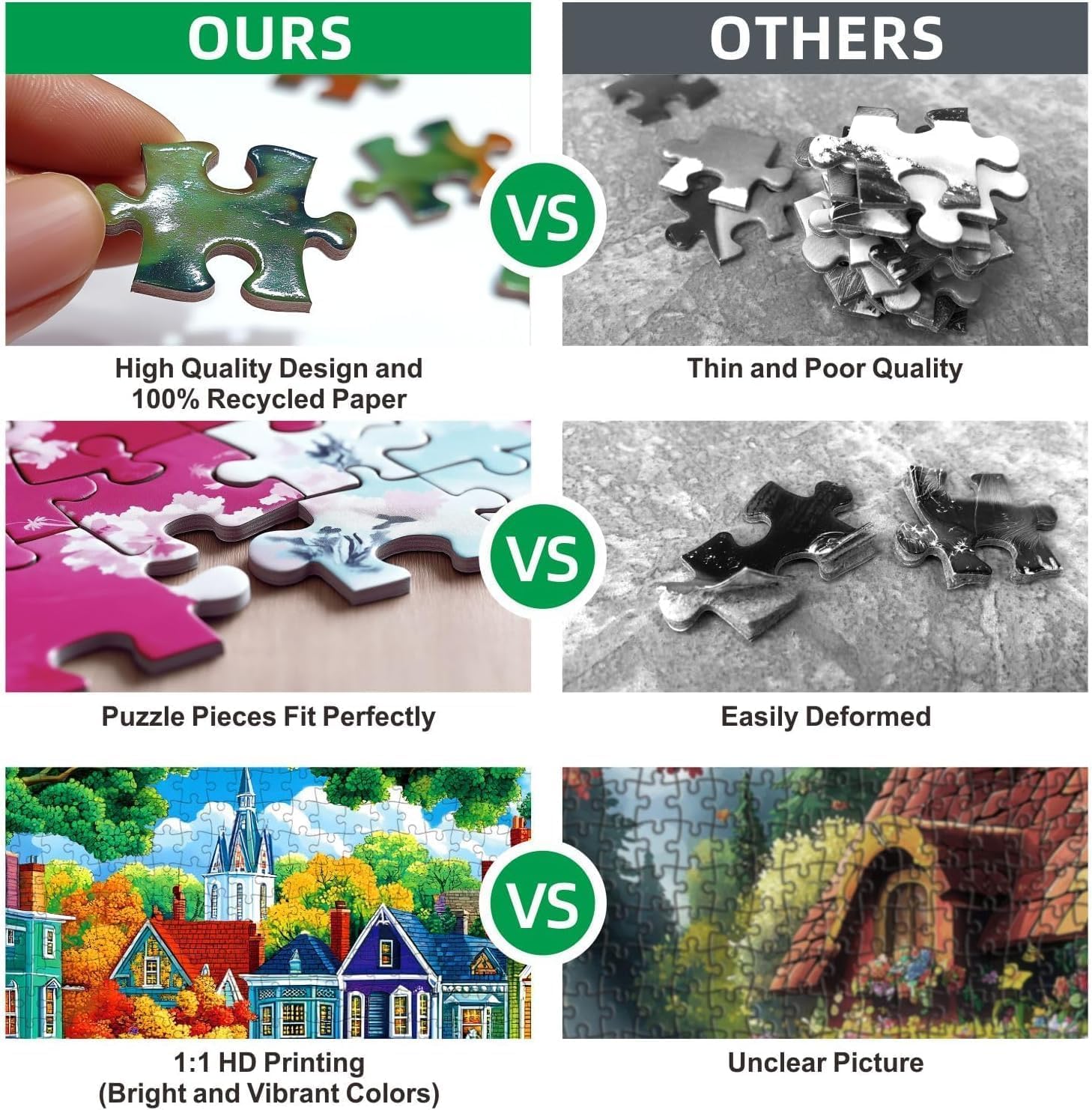 Blueforest wall-ready puzzle with display-ready design for easy framing.