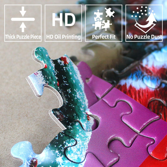 Blueforest giraffes puzzle, graceful silhouettes, perfect for relaxing evenings with friends.