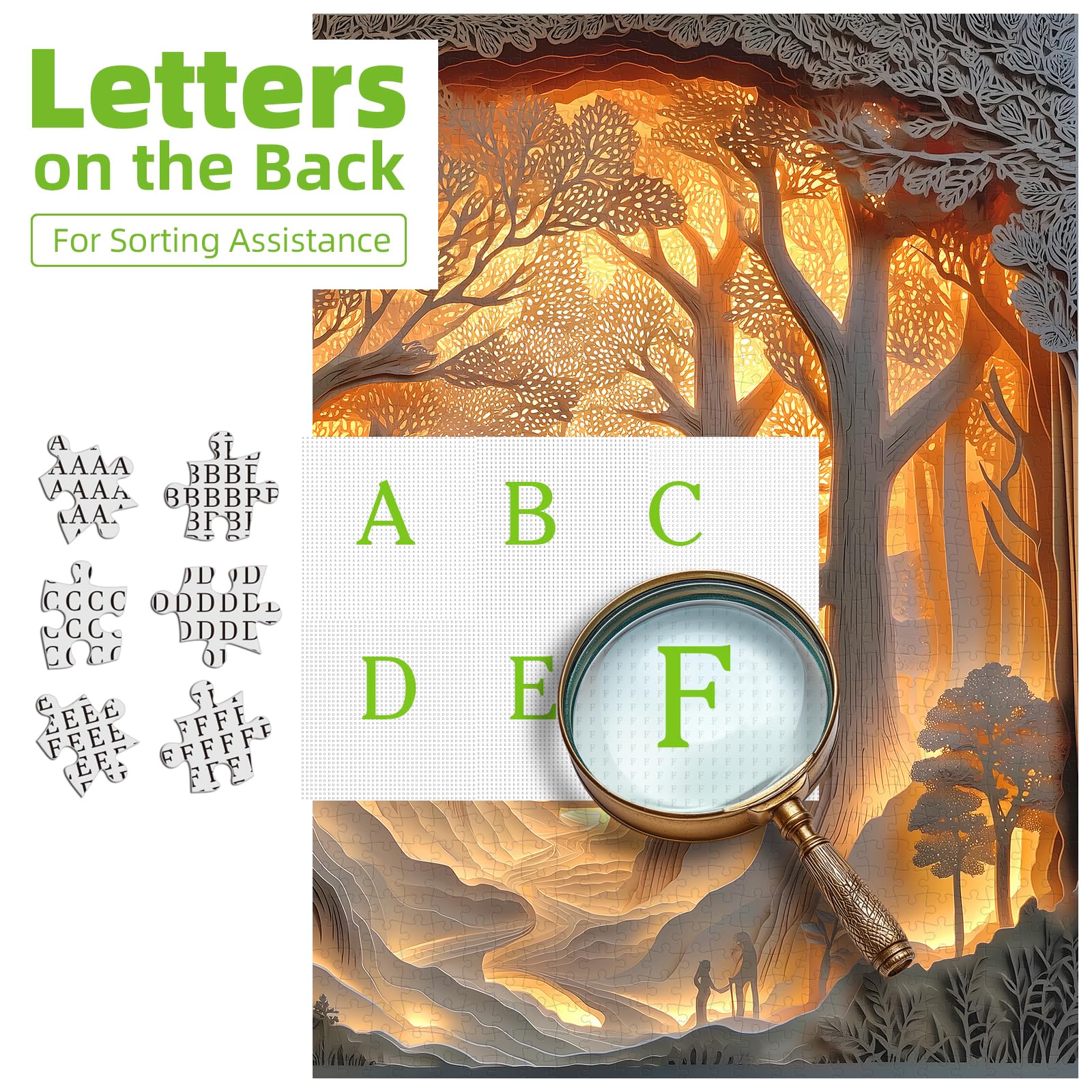 Blueforest Layered Paper Art depth recreates a lifelike forest dusk scene.