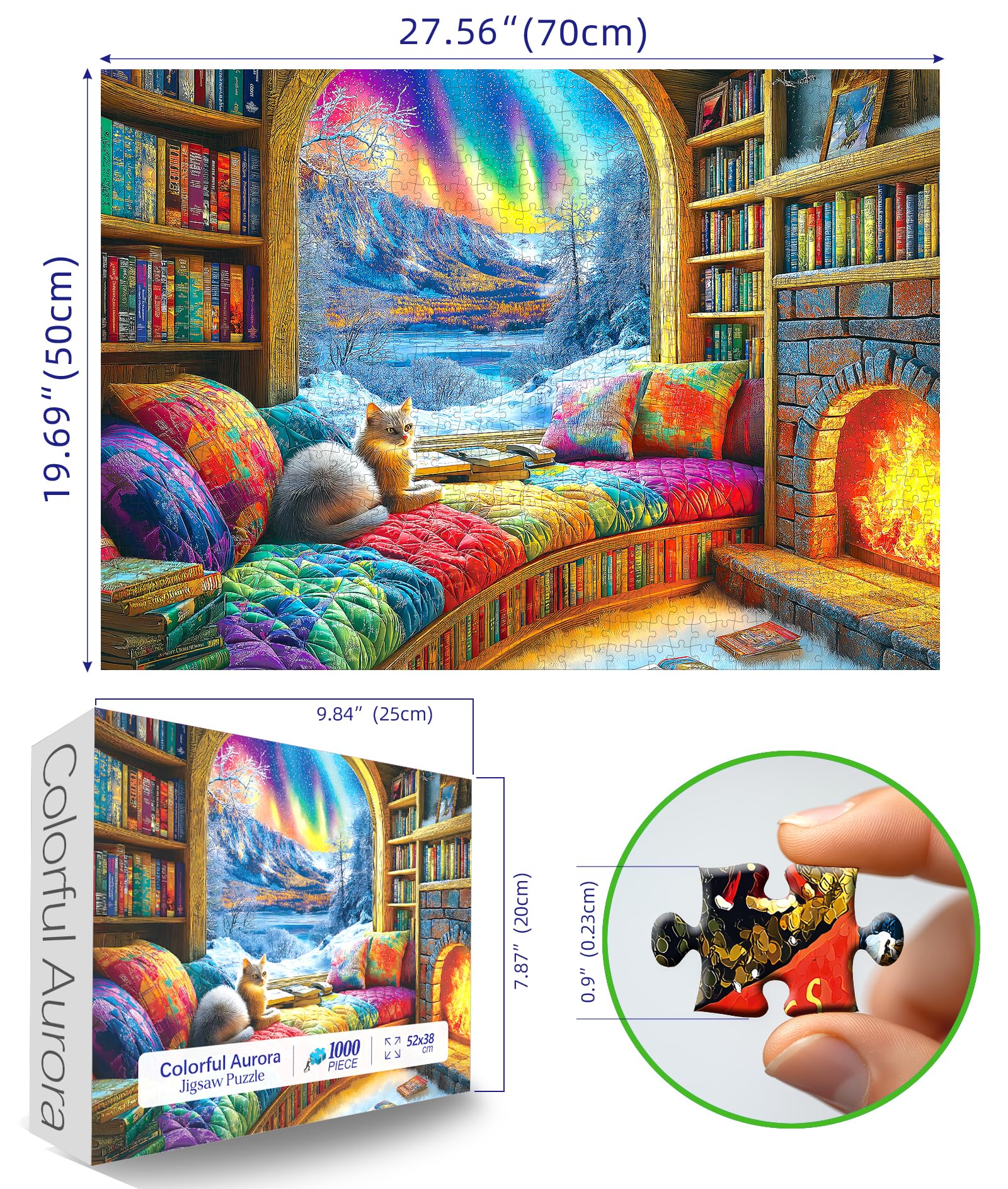 Blueforest letters-on-back puzzle design guides assembly for smoother completion