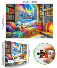 Blueforest letters-on-back puzzle design guides assembly for smoother completion