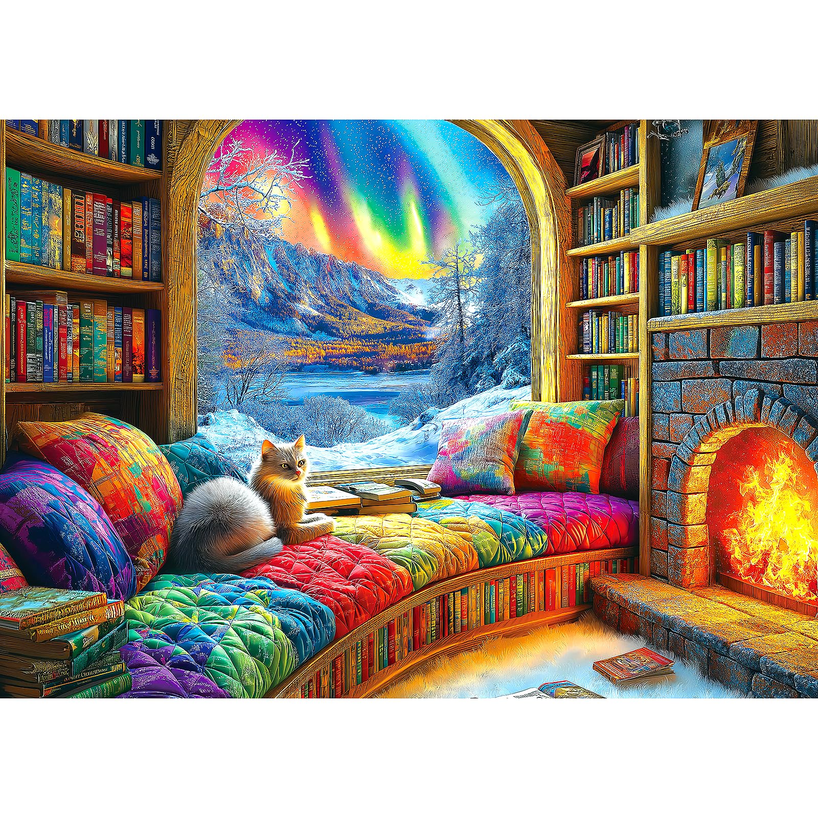 Blueforest Northern Lights landscape puzzle, 1000 pieces, ideal for immersive family nights