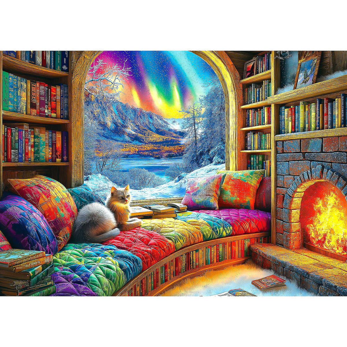 Blueforest Northern Lights landscape puzzle, 1000 pieces, ideal for immersive family nights